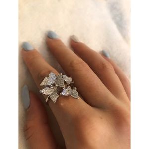 Sterling silver butterfly ring size 7
